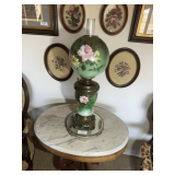 Hand Painted Floral Lamp