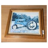 Framed John Deere Tractor Photo