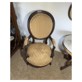 Upholstered Parlor Chair with Wood Frame