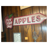 Apple Orchard Decor Group - Pick Your Own Sign & Apple Print