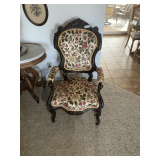 Upholstered Floral Accent Chair
