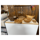 Collection of Woven Baskets - Assorted Shapes and Sizes