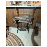 New Royal Treadle Sewing Machine in Cabinet