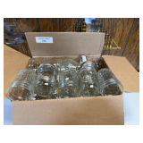 Lot of Clear Glass Mason Jars