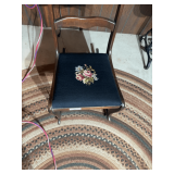 Upholstered Floral Seat Accent Chair