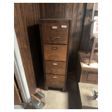 Wooden Five-Drawer File Cabinet