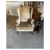 Upholstered Wingback Armchair