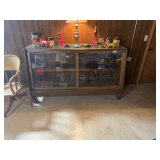 Display Cabinet with Sliding Glass Doors