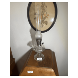 Vintage Clear Glass Oil Lamp