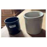 Two Stoneware Crocks