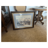 Framed "Battle of Olustee, Fla." Print, Copyrighted 1894