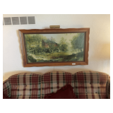 Framed Print of a Water Mill Scene