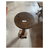 Small Round Wood Pedestal Table
