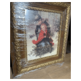 Framed Print of Children in Winter Scene