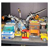 Large Assortment of LEGO City Vehicles