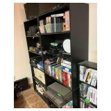 2 Black Shelving Units- No contents