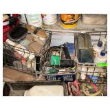 Various Buckets, Sprayers and Baskets of Sundries