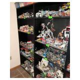 2- black bookshelves - 4 adjustable shelves