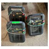 Lot of 3 Gallagher S16 Solar Fence Energizers