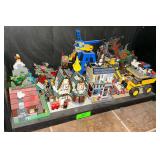 Large Assortment of Lego Buildings, Vehicles and Accessories