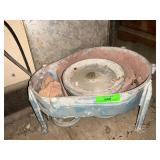 Vintage Pottery Wheel with Metal Components