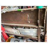 Heavy Metal Table/workbench with shelf approx 12 ft’