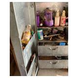 Galvanized Steel Mobile Storage Cabinet with Supplies