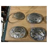 Collection of Equestrian Champion Belt Buckles