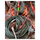 Lot of Assorted Extension Cords