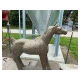 Concrete Horse Statue Lawn Ornament