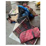 Assorted Horse Equipment - Blankets, Pads, and More