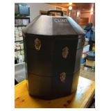 Three-Tiered Black Hat Can with Latches