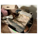 Box Lot of Assorted Boots and Shoes