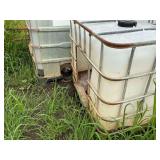 2 Homemade mineral totes with mineral in them.