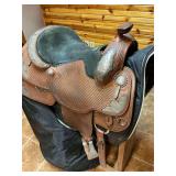 Allen Ranch Saddle Custom Made by Bixby OK Western Show Saddle