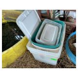 Assorted Plastic Tubs and Containers