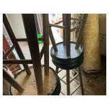 Set of Wooden Bar Stools.