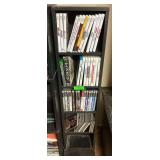Video Game Collection - Wii, Playstation 2, and More! Includes shelving unit