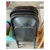 Set of  5 Folding Chairs