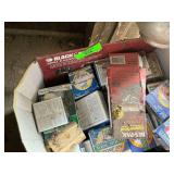 Box Lot: Mason Jar Lids, Coffee Maker Box, and Assorted Items