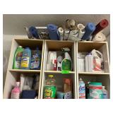 Variety of Home Cleaning and Floor Care Supplies