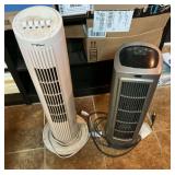 Two Tower Fans - Sun Breeze and Unbranded