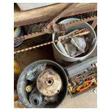 Fencing Tools and Supplies - Barbed Wire, Wire Tighteners, Toolbox with Tools