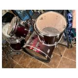 Pulse Percussion Drum Set - Maroon Finish