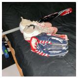Baseball Equipment Lot: Bat, Glove, and Cleats
