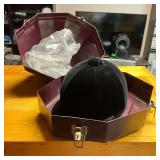 Olympian Light Weight F.R.P. Shell Riding Helmet with Case