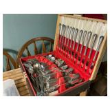 Oneida Community Flatware Set with Storage Case