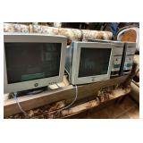 eMachines Desktop Computers, Monitors, and Software Lot & shelf