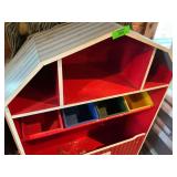 Whimsical Barn-Shaped Storage Cabinet