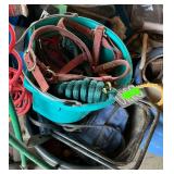 Assorted Equestrian Supplies and Yard Tools